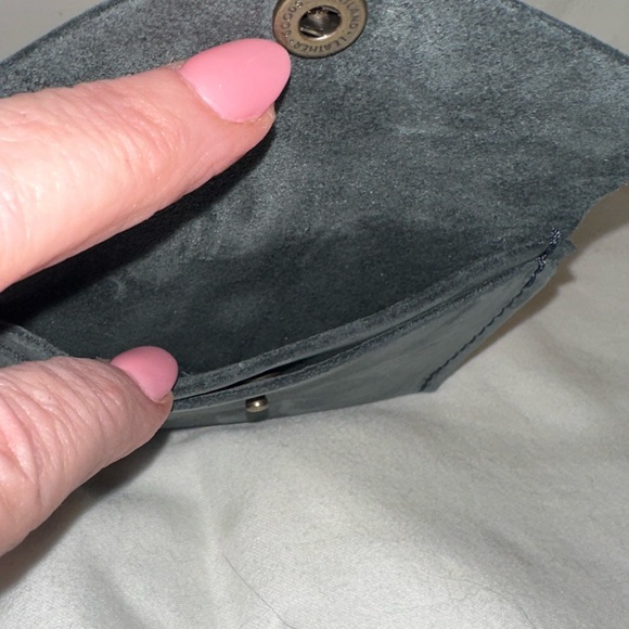Portland Leather Goods Mini Envelope Wallet Storm NWOT - Picture 7 of 8